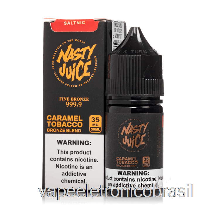 Vape Eletronico Bronze Blend - Sal Desagradável - 30ml 35mg